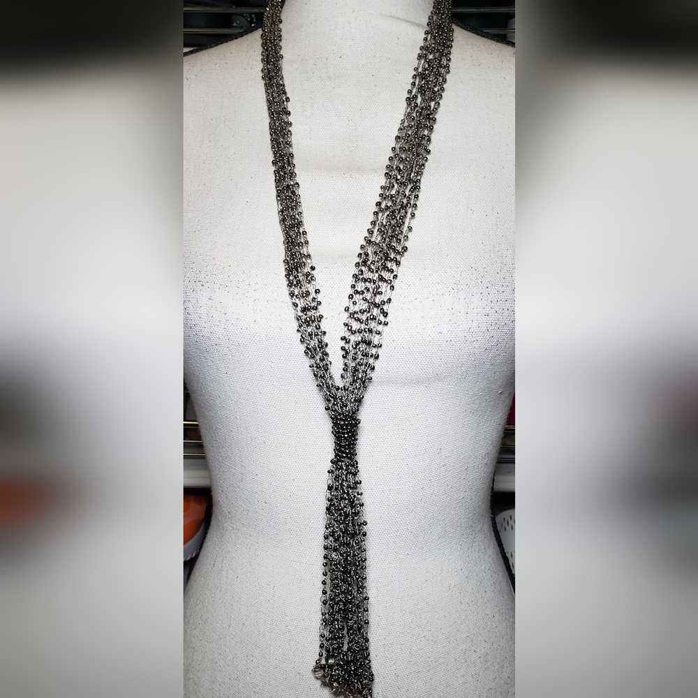 Vintage Crochet/ Beaded Necklace